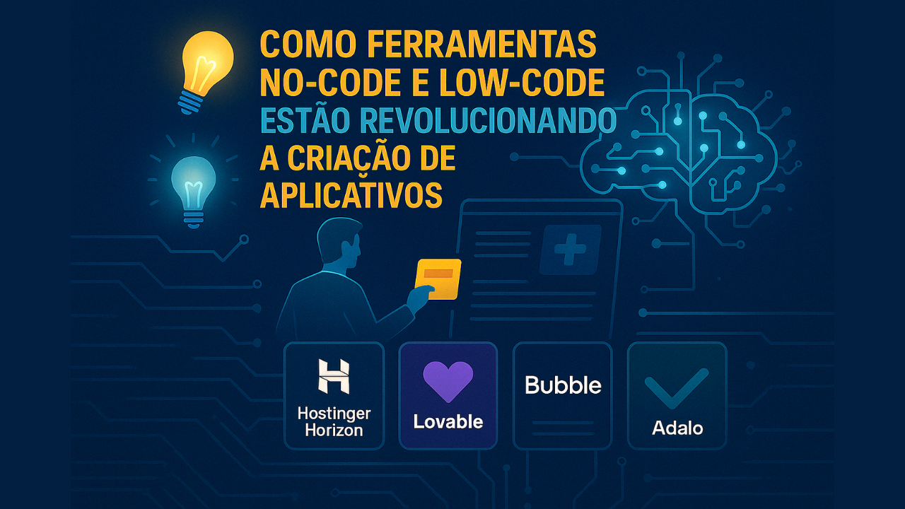 Como ferramentas no-code e low-code estão revolucionando a criação de aplicativos